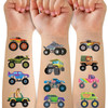 Ozepao Monster Trucks Temporary Tattoo For Kids 10 Sheets Monster Truck Fake Tattoos For Boys Party Favors Goodie Bags Stuffers Brithday