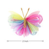 2 Tulle Mesh Barrettes Butterfly Hair Clips For Girls Toddlers And Kids Colorful Hair Accessories Ideal For Halloween Christmas Cosplay And