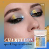 Oygcee Chameleon Iridescent Eyeshadow Multichromatic Glitter Highlighter Holographic Sparkly Glitter Eye Shadow Rainbow Fairy Makeup 01