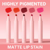 Diryi Lip Tint Marker 2 In 1 Lip Liner And Lipstick Pen Angled Pen Tip Waterproof Matte Smudge Proof Long Lasting Lip Stain For Smooth