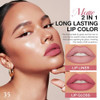 1Pcs 2 In 1 Mauve Pink Matte Lip Liner And Liquid Lipstick Stain Makeup Set For Women Light Mauve Long Lasting Smudge Proof Lip Tint Matte