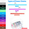 Annhua Dental Orthodontic Elastic Chain Orthodontic Spool Elastic Dental Spool Elastic Rubber Band Power Chains For Braces Continuous Light