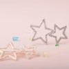 2Pcs Hollow Star Hair Clips Non Slip Metal Geometric Hairpin Elegant Rhinestone Hair Barrettes For Women Lady Girls Styling Hair Accessories
