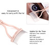 Eyelash Separator Eyelash Comb Lash Separator Tool Msq Mascara Brush Eyelash Brush Separator Arc Designed Mascara Applicator With Cover