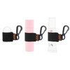 Desing Wish 3 Pcs Mini Chapstick Holder Keychain Elastic Sleeve Chapstick Keychain Holder For Lip Balms Lip Gloss Lipsticks Portable Lip