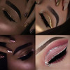Dekrion Glitter Eyeliner Gold Giltter Eyeliner Long Lasting Waterproof Eye Glitter Makeup Silver Gold Pink Green High Pigmented Colorful Eye