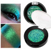 Afflano Single Green Eyeshadow Shimmery Highly Pigmented Multichrome Eye Shadow Color Changing Sparkle Forest Green Glitter Eyeshadow