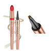 Anifer Liquid Microblading Dark Brown Eyebrow Pencil. Waterproof Long Lasting Natural 4 Point Fork Tip Eyebrow Pen Dark Brown 2
