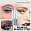 Corleone Glitter Liquid Eyeliner Metallic Change Color Rainbow Eyeliner Gel Multicolor Highly Pigmented Waterproof Longer Lasting Colorful