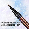 Music Flower Eyeliner Pen Waterproof Liquid Eyeliner With Precision Tip Metallic Shimmer Color Eyeliners Smudge Resistant Long Wearing Light