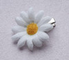 6 Pcs Daisy Hair Clips Vintage Sun Flower With Alligators Clips White