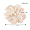 4 Packs Soft Oversized Chiffon Scrunchies Jumbo Giant Large Organza Scrunchies Chiffon Big Scrunchy Elastic Hair Ties For Women And Girls