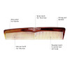 Hair Comb Professional Hairdressing Comb Master Barber And Salon Anti Static Heat Resistant Strong And Durable Comb Medium And Fine Tooth In