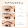 Qic 4 Tip Eyebrow Pencil Microblading Eyebrow Pen Waterproof Long Lasting Brow Pencil For Natural Hair Like Strokes Light Brown