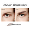Music Flower Dual Ended Eyebrow Pencil With Spoolie Brush Natural Fills And Defines Brow Grey