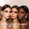 Metallic Burgundy Red Eyeshadow Highly Pigmented Gothic Red Eye Shadow