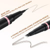 Lavone Eyebrow Pencil 2 In 1 Waterproof Microblading Brow Pen Dark Brown