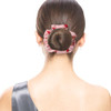 Chiffon Scrunchies For Hair 2Pcs Pink White Strawberries Print Satin Hair Scrunchies For Thick Curly Hair Ties Large Hair Elastic Bands