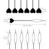 12Pcs Quick Hair Beader Tool Elastic Hair Braiding Set Ponytail Maker Simple Hair Pull Through Tools Black French Threader Braids Loop For