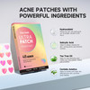 Dazzlook Cute Heart Pimple Patch Hydrocolloid Holographic Colors 48 Count