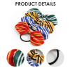 Nuolich 2Pcs Stripe Bow Hair Ties Wizard Hair Accessories For Women Green