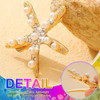 Cakure Starfish Hair Clips Mermaid Hair Barrettes Beach Hair Accessories