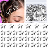 Ygdz Star Hair Clips And Barrettes Set 30 Pcs 1.22 Y2K Hair Accessories Silver Clips For Girls Women Rave Accessories No Slip Metal Snap