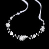 Hjzhii Flower Headpiece Headband White Pearl Flower Headband