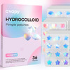 Avapy Pimple Patches For Face Cute Hydrocolloid Acne Patches Colorful Hologram Star Sport Stickers Zits And Blemish Pimple Patch With