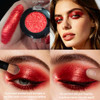 Red Glitter Eyeshadow Highly Pigmented Shimmer Eyeshadow Red Eye Makeup Bright Sparkly Fine Pressed Glitter Long Lasting Diamond Metallic