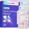 Voibon Hologram Pimple Patches For Face Cute Hydrocolloid Acne Patches Salicylic Acid And Tea Tree Colorful Heart Spot Stickers Zits And