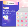 Voibon Hologram Pimple Patches For Face Cute Hydrocolloid Acne Patches Salicylic Acid And Tea Tree Colorful Heart Spot Stickers Zits And