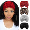 Aqokka Extra Wide Turban Headbands For Women No Slip Boho Elastic Hairband