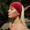 Aqokka Extra Wide Turban Headbands For Women No Slip Boho Elastic Hairband