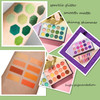 MYUANGO Color Board Eyeshadow Palette - Colorful Rainbow Bright Eyeshadow Palette, Natural Powder Eye Shadow Palette Makeup - Waterproof, Blendable,