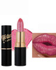 Rose Pink Metallic Glitter Lipstick Long Lasting Diamond Nude Shimmer Lip Gloss High Pigment Lip Red Color Matte Lip Stick For Women