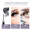 Iron Wand Mascara 3D Curling Waterproof Metal Tube Mascara Long Lasting Non Clumping Lash Extensions Effect Black