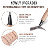 Ucanbemakeup Microblading Brow Fection Brow Eyebrow Pencil Angled Brush Tip Wild Natural Hair Like Strokes Patented Design Long Lasting And