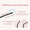 Waterproof Mascara For Fine Short Eyelash And Lower Eyelash Black Mascara With Ultra Fine Brush Thickening No Clumping Smudge Proof And Long