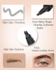 Microblading Liquid Eyebrow Pencil Waterproof Smudgeproof Multiple Fork Tip Angled Wild Tinted Brow Pen Filler Dye Eye Brow Pencil Thin Hair