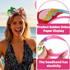 Parrot Headband Fashion Coconut Tree Hair Accessories For Women Hawaii Party Headbands For Girls Summer Beach Flower Hair Bands Pink Hair