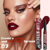 Iatmomod Maroon Red Matte Lipstick For Women Mature Long Lasting Waterproof Transfer Proof Vegan Lip Bar 24 Hours Moisturizing Natural Lip
