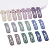 Cptots 20 Pcs Small Rectangular Hair Barrettes Snap Hair Clips For Women