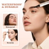 Qic Eyebrow Pen Lightweight Waterproof Microblading Eyebrow Pencil Smudge And Transfer Proof 4 Tip Brow Pen Grey