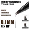 Heci Beauty Microblading Eyebrow Pen For Women 0.1Mm Ultra Brush Tip Long Lasting Liquid 4D Brow Pen Natural Hair Like Brow Pencil Smudge