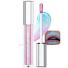 Wugbc Glitter Lip Gloss Peach Chameleon Chrome Liquid Lipstick Non Sticky Shimmer Holographic Metallic Lips Long Lasting Waterproof Smooth