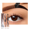 Feicuiyun Eyebrow Tattoo Peel Off Tint Gel For Women Warm Dark Brown Peel Off Eyebrow Tint With 150 Degree Small Curved Tray Last Up To 5