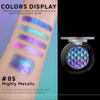 Noerrors Chameleon Eyeshadow Multichrome Face Highlighter Palette High Pigment Holographic Eyeshadow Palette Blue Pink Color Shift Metallic