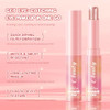 Ruidarh Crystal Jelly Glaze Eyeshadow Stick In Rosy Gem A Warm Pink Nude With Gold Shimmer Water Based Jelly Formula With Blending Brush