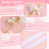Lxuejie 1 Pcs Flower Girl Hair Accessory Handmade Wedding Headband Pearl Headpiece Princess Headpiece White Flower Headband For Girls And